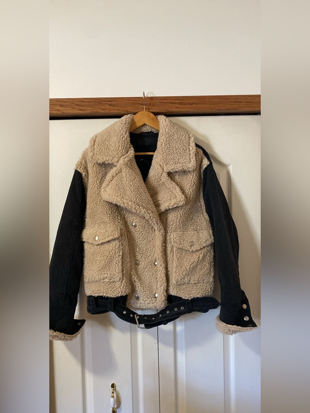 Blank NYC Sherpa/Denim Jacket *oversized